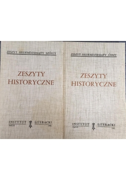Zeszyty historyczne, zestaw 2 książek