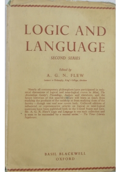Logic and language