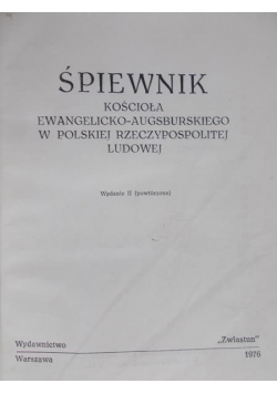 Śpiewnik kościoła ewangelicko-augsburskiego w Polskiej  Rzeczpospolitej Polskiej