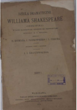 Dzieła dramatyczne Williama Shakespeare, 1875 r.