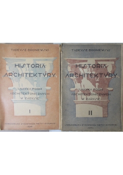 Historia architektury, tom I i II, 1948 r i 1950 r