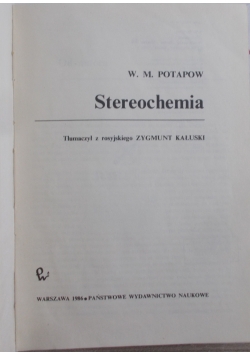 Stereochemia