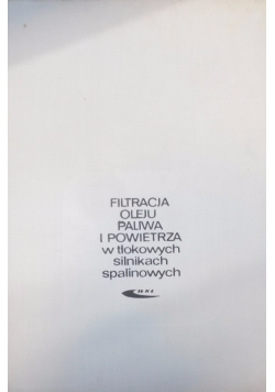 Filtracja oleju i powietrza w tłokowych silnikach spalinowych
