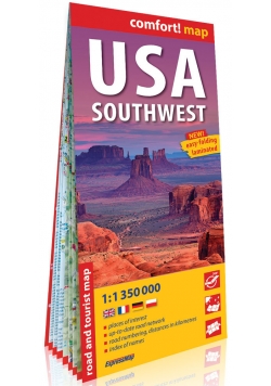 USA Południowo-Zachodnie (South-West USA) comfort! map laminowana mapa samochodowo-turystyczna 1:1 350 000