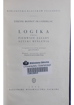 Logika czyli pierwsze zasady sztuki myślenia