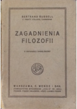 Zagadnienia filozofii, 1915 r.