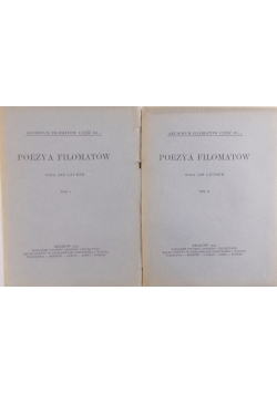 Poezya filomatów 2 tomy, 1922r