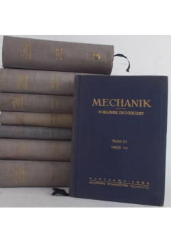 Mechanik poradnik techniczny, zestaw 8 książek