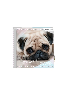 Pamiętnik zamykany Doggy 13,5x13,5cm