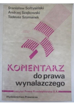Komentarz do prawa wynalazczego