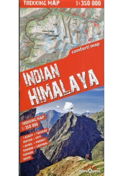 Himalaje Indyjskie mapa trekkingowa 1:350 000