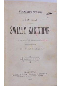 Światy zaginione, 1899 r.