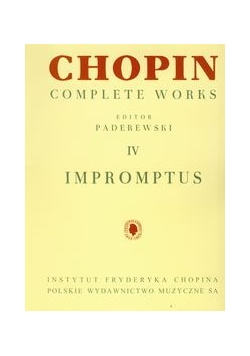 Chopin Complete Works IV Impromptus