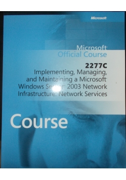 Microsoft Official Course 2277 C