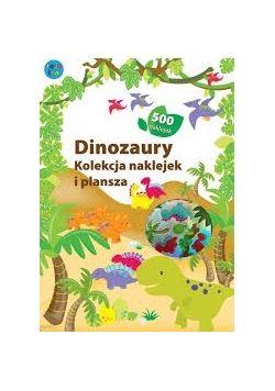 Dinozarury kolekcja naklejek i plansza