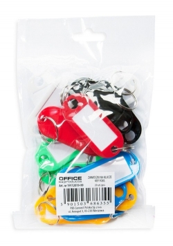 Zawieszki na klucze  50x20mm, 20 sztuk mix