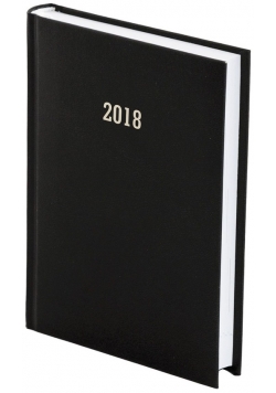 Kalendarz 2018 A5 dzienny Albit czarny