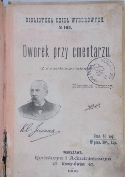 Dworek przy cmentarzu, 1900 r.