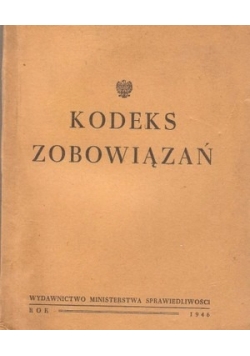 Kodeks Zobowiazań , 1946 r.