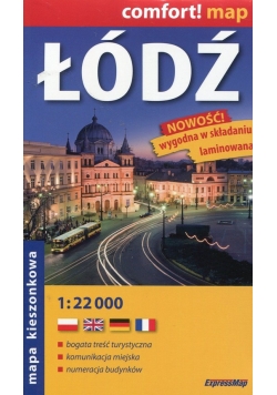 Łódź mapa kieszonkowa 1:22 000