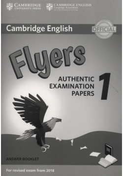Cambridge English Flyers 1 Authentic Examination Papers Answer Booklet
