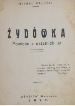 Żydówka , 1927 r.