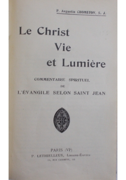 Le Christ vie et Lumiere, 1927r.