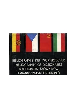 Bibliographie der Worterbucher Bibliography Of Dictionaries