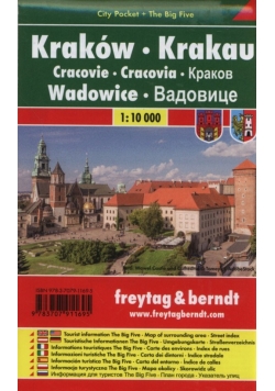 Kraków Wadowice mapa laminowana 1:10 000