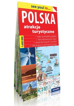 Polska Atrakcje turystyczne Mapa samochodowo-turystyczna 1:685 000