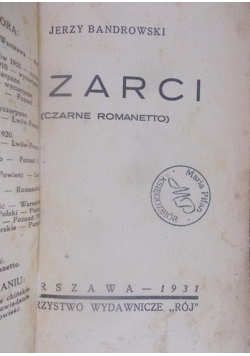 Czarci, 1931 r.
