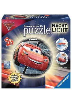 Puzzle 3D lampka Auta 3 72