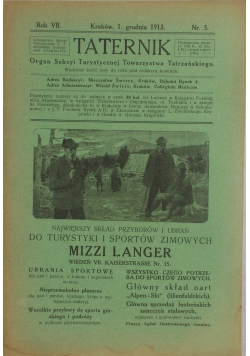 Taternik - Grudzień 1913r.