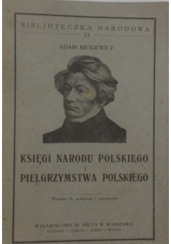 Księgi Narodu Polskiego i pielgrzymstwa Polskiego,1920r.