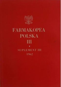 Farmakopea Polska III. Suplement III
