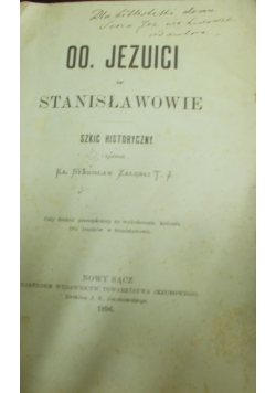 OO. Jezuici w Stanisławowie, 1896 r.