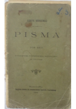 Pisma - Henryk Sienkiewicz, 1900 r.