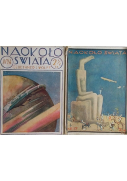 Naokoło świata - zestaw 2 książek , 1925 r.