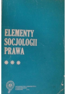 Elementy socjologii prawa ,tom III