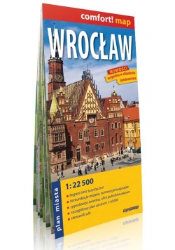 Wrocław Plan miasta 1:22 500  laminowany