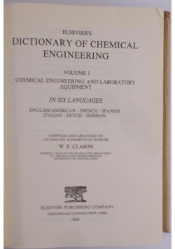 Dictionary of chemical engineering