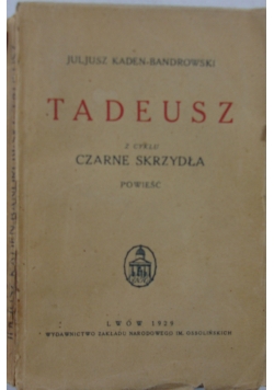 Tadeusz z cyklu czarne skrzydła, 1929 r.