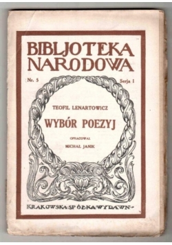Wybór Poezyj, 1922r.