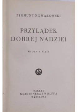 Przylądek dobrej Nadziei, 1935 r.