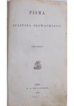 Pisma Tom III, 1869 r.