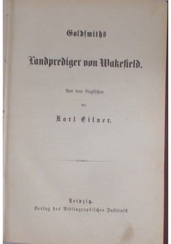 Landprediger von wakefield, 1728 r.