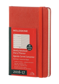 Kalendarz Moleskine 18M 2016/17 Tydzień+Notatki P