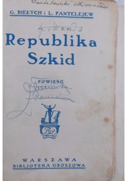 Republika Szkid, 1928 r.