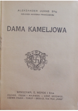 Dama kameljowa, 1925r.