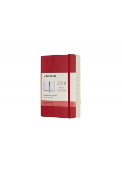 Kalendarz Moleskine 2018 czerwony szkarłatny